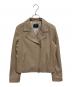 23区（ニジュウサンク）の古着「シープレザーライダースジャケット」｜ベージュ
