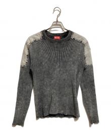 DIESEL（ディーゼル）の古着「K-MARTIN エイジングリブニット」｜グレー