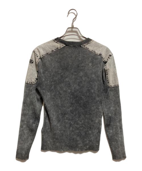 DIESEL（ディーゼル）DIESEL (ディーゼル) K-MARTIN エイジングリブニット グレー サイズ:Sの古着・服飾アイテム