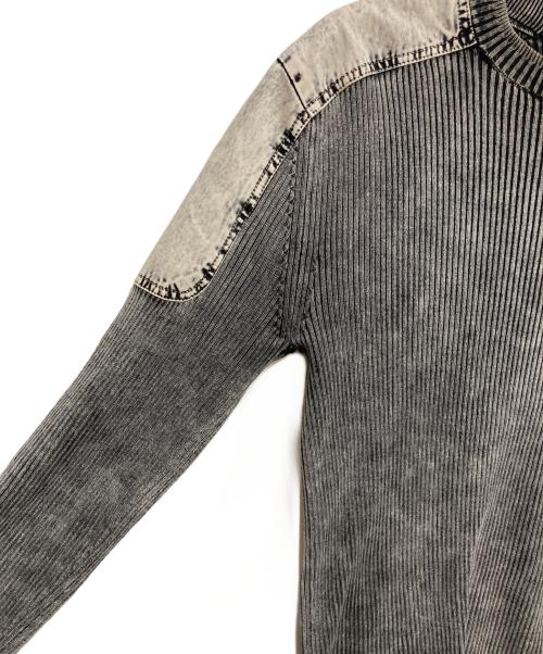 DIESEL（ディーゼル）DIESEL (ディーゼル) K-MARTIN エイジングリブニット グレー サイズ:Sの古着・服飾アイテム