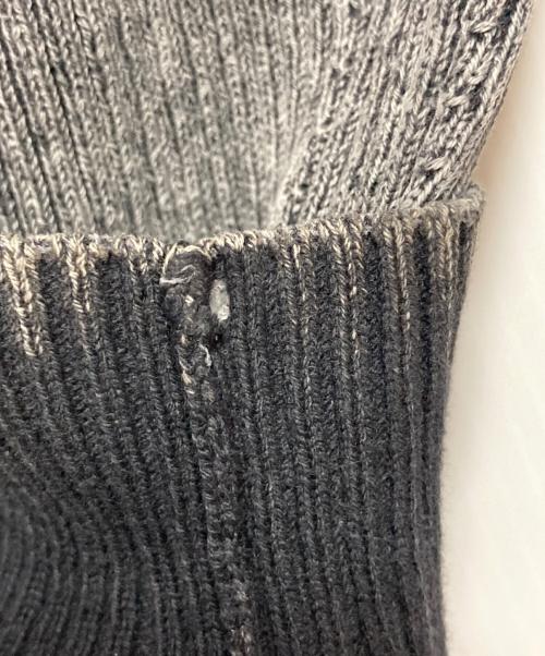 DIESEL（ディーゼル）DIESEL (ディーゼル) K-MARTIN エイジングリブニット グレー サイズ:Sの古着・服飾アイテム