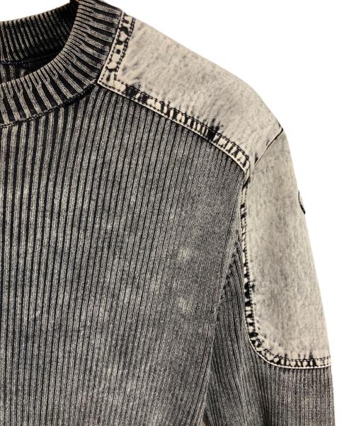 DIESEL（ディーゼル）DIESEL (ディーゼル) K-MARTIN エイジングリブニット グレー サイズ:Sの古着・服飾アイテム