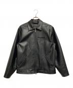 Carhartt WIPカーハート ワーク イン プログレス）の古着「DETROIT LEATHER JACKET」｜ブラック