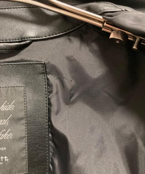 Carhartt WIP（カーハート ワーク イン プログレス）CARHARTT WIP (カーハート ワーク イン プログレス) DETROIT LEATHER JACKET ブラック サイズ:Sの古着・服飾アイテム