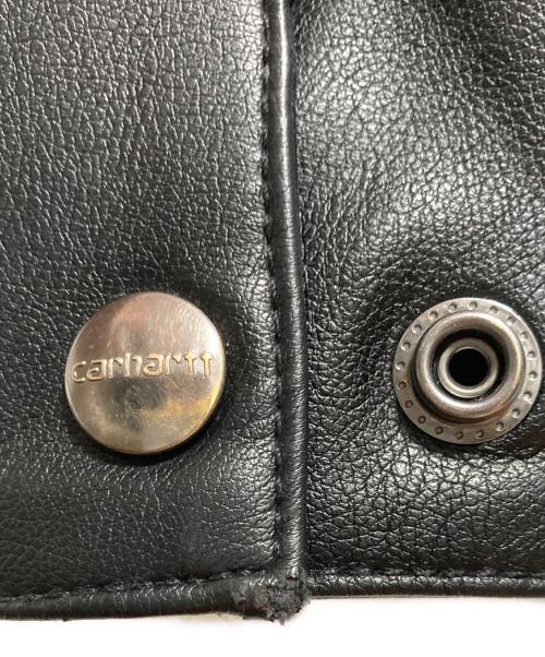 Carhartt WIP（カーハート ワーク イン プログレス）CARHARTT WIP (カーハート ワーク イン プログレス) DETROIT LEATHER JACKET ブラック サイズ:Sの古着・服飾アイテム