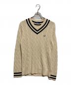 FRED PERRYフレッドペリー）の古着「チルデンセーター」｜アイボリー