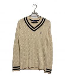 FRED PERRY（フレッドペリー）の古着「チルデンセーター」｜アイボリー