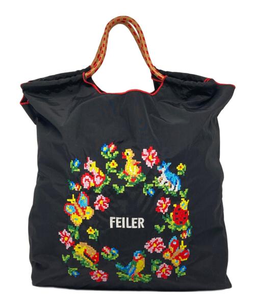 FEILER（フェイラー）FEILER (フェイラー) Ball & Chain (ボールアンドチェーン) 2WAYショルダーバッグ ブラックの古着・服飾アイテム