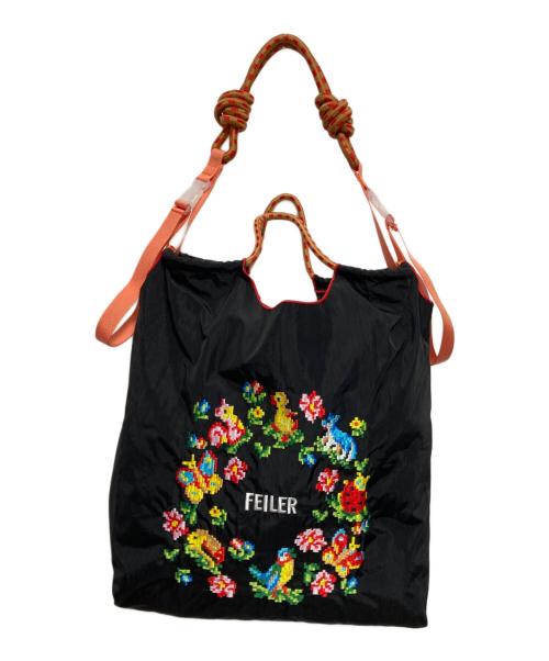 FEILER（フェイラー）FEILER (フェイラー) Ball & Chain (ボールアンドチェーン) 2WAYショルダーバッグ ブラックの古着・服飾アイテム