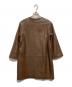 WEEKEND Max Mara (ウィークエンド マックスマーラ) ノーカラーレザーコート ブラウン サイズ:40：13000円