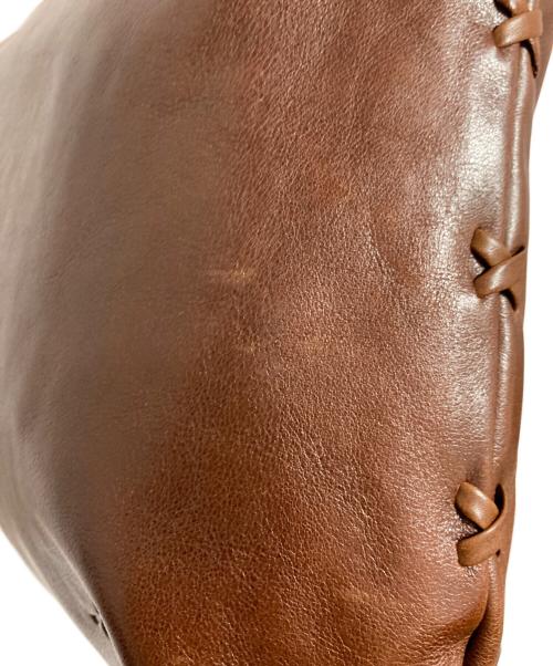 KITAMURA（キタムラ）KITAMURA (キタムラ) レザーショルダーバッグ ブラウンの古着・服飾アイテム