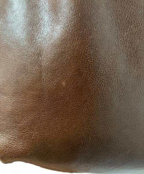 KITAMURA（キタムラ）KITAMURA (キタムラ) レザーショルダーバッグ ブラウンの古着・服飾アイテム