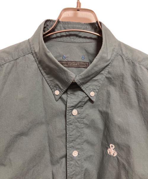 SOPHNET.（ソフネット）SOPHNET. (ソフネット) BIG B.D SHIRT グレー サイズ:Lの古着・服飾アイテム