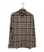 BEAMS PLUSビームスプラス）の古着「マドラスチェック ボタンダウンシャツ」｜パープル