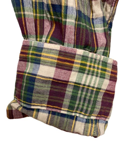 BEAMS PLUS（ビームスプラス）BEAMS PLUS (ビームスプラス) マドラスチェック ボタンダウンシャツ パープル サイズ:XLの古着・服飾アイテム