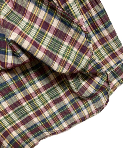 BEAMS PLUS（ビームスプラス）BEAMS PLUS (ビームスプラス) マドラスチェック ボタンダウンシャツ パープル サイズ:XLの古着・服飾アイテム