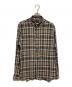 BEAMS PLUS（ビームスプラス）の古着「マドラスチェック ボタンダウンシャツ」｜パープル
