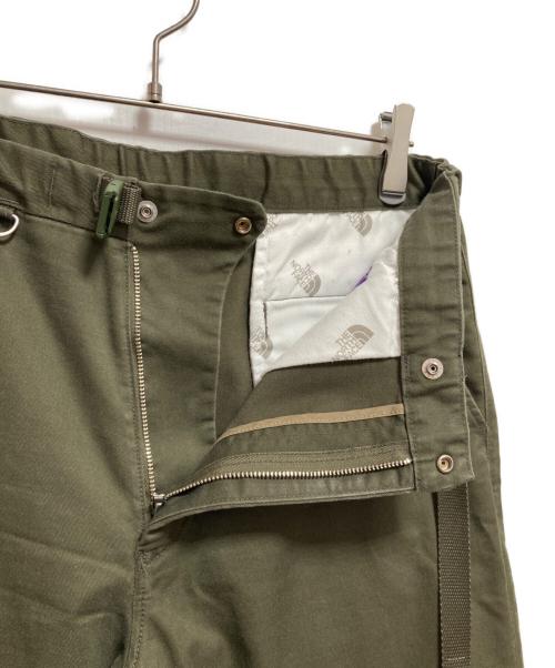 THE NORTHFACE PURPLELABEL（ザ・ノースフェイス パープルレーベル）THE NORTHFACE PURPLELABEL (ザ・ノースフェイス パープルレーベル) ストレッチツイルテーパードパンツ グリーン サイズ: 86cm (W34の古着・服飾アイテム