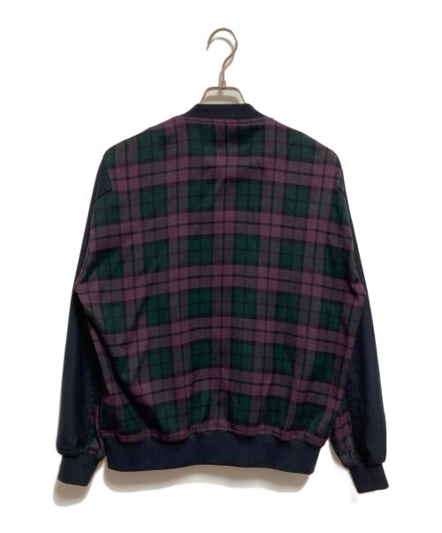 UNITED ARROWS & SONS（ユナイテッドアローズ アンド サンズ）UNITED ARROWS & SONS (ユナイテッドアローズ アンド サンズ) DAPPER TRACK JACKET グリーン×パープル サイズ:Sの古着・服飾アイテム