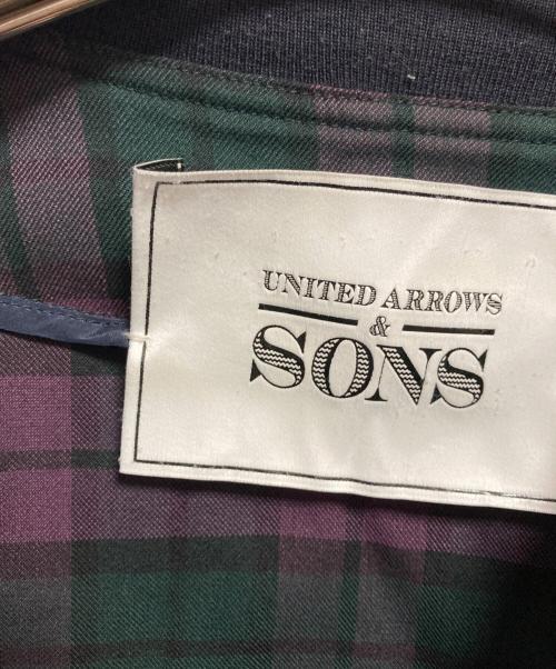 UNITED ARROWS & SONS（ユナイテッドアローズ アンド サンズ）UNITED ARROWS & SONS (ユナイテッドアローズ アンド サンズ) DAPPER TRACK JACKET グリーン×パープル サイズ:Sの古着・服飾アイテム