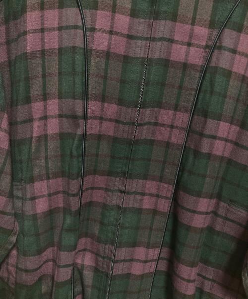 UNITED ARROWS & SONS（ユナイテッドアローズ アンド サンズ）UNITED ARROWS & SONS (ユナイテッドアローズ アンド サンズ) DAPPER TRACK JACKET グリーン×パープル サイズ:Sの古着・服飾アイテム