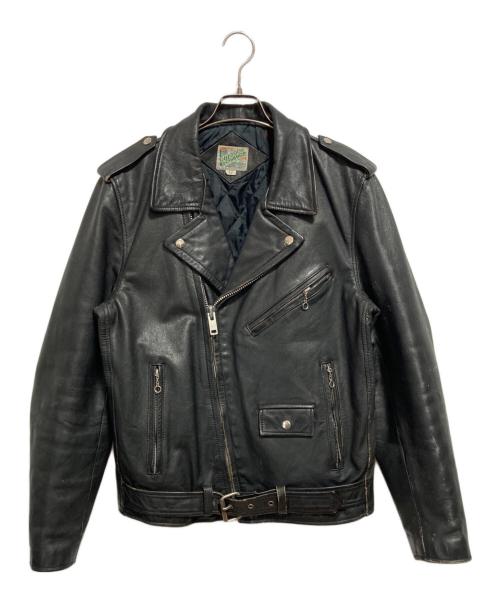 OUTDOOR EXCHANGE（アウトドアエックスチェンジ）OUTDOOR EXCHANGE (アウトドアエックスチェンジ) ダブルライダースジャケット ブラック サイズ:42の古着・服飾アイテム