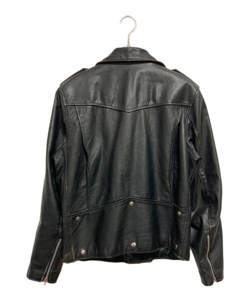 OUTDOOR EXCHANGE（アウトドアエックスチェンジ）OUTDOOR EXCHANGE (アウトドアエックスチェンジ) ダブルライダースジャケット ブラック サイズ:42の古着・服飾アイテム
