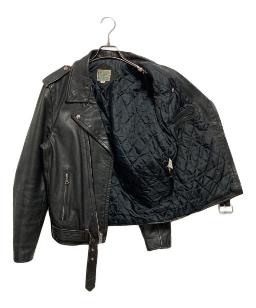 OUTDOOR EXCHANGE（アウトドアエックスチェンジ）OUTDOOR EXCHANGE (アウトドアエックスチェンジ) ダブルライダースジャケット ブラック サイズ:42の古着・服飾アイテム