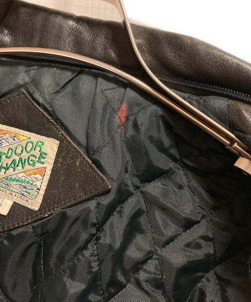 OUTDOOR EXCHANGE（アウトドアエックスチェンジ）OUTDOOR EXCHANGE (アウトドアエックスチェンジ) ダブルライダースジャケット ブラック サイズ:42の古着・服飾アイテム