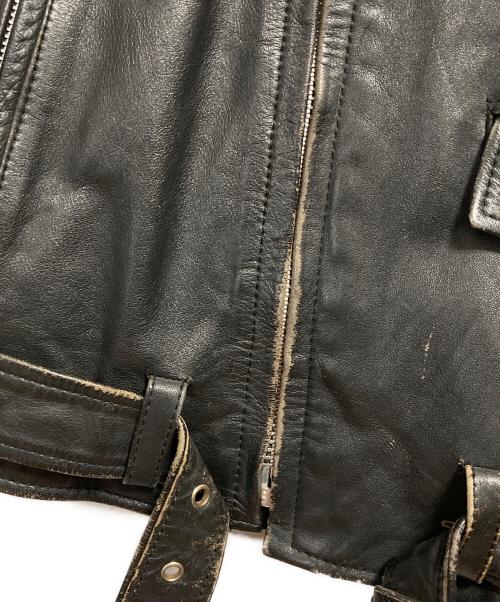 OUTDOOR EXCHANGE（アウトドアエックスチェンジ）OUTDOOR EXCHANGE (アウトドアエックスチェンジ) ダブルライダースジャケット ブラック サイズ:42の古着・服飾アイテム