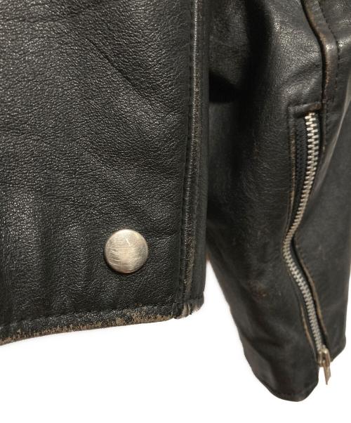 OUTDOOR EXCHANGE（アウトドアエックスチェンジ）OUTDOOR EXCHANGE (アウトドアエックスチェンジ) ダブルライダースジャケット ブラック サイズ:42の古着・服飾アイテム