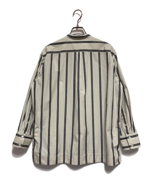 theory（セオリー）theory (セオリー) VENTURS STRIPE HILOW TUNIC シャツ ベージュ サイズ:Sの古着・服飾アイテム