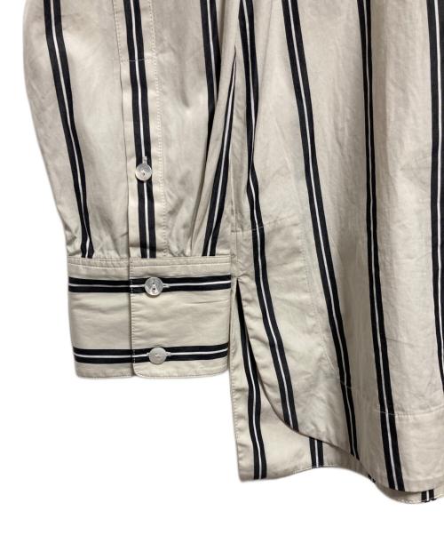 theory（セオリー）theory (セオリー) VENTURS STRIPE HILOW TUNIC シャツ ベージュ サイズ:Sの古着・服飾アイテム