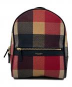 BLUE LABEL CRESTBRIDGEブルーレーベルクレストブリッジ）の古着「チェック柄リュック」｜ベージュ