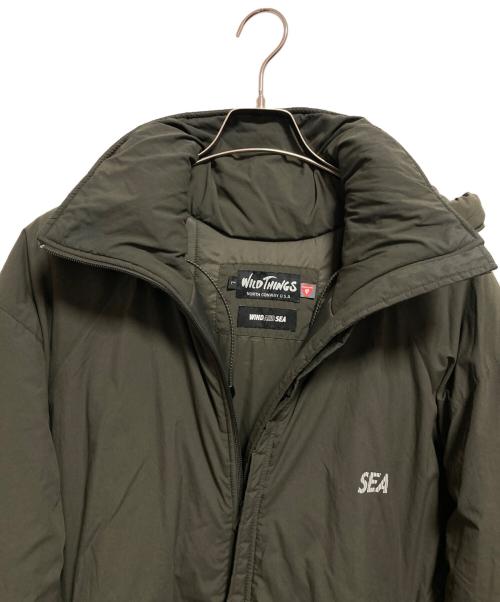 WILD THINGS（ワイルドシングス）WILD THINGS (ワイルドシングス) WIND AND SEA (ウィンダンシー) READY PARKA オリーブ サイズ:Lの古着・服飾アイテム