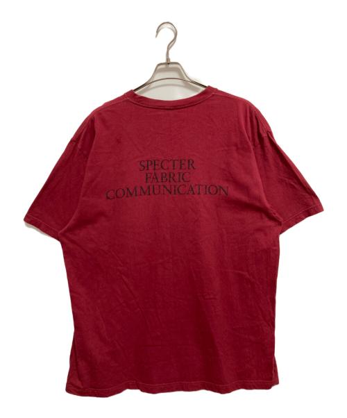 SPECTER FABRIC COMMUNICATION（スペクターファブリックコミュニケーション）Specter Fabric Communication (スペクターファブリックコミュニケーション) ポケットTシャツ レッド サイズ:XLの古着・服飾アイテム