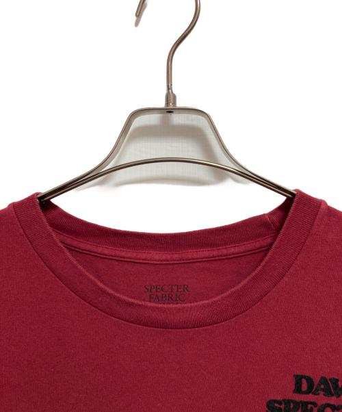 SPECTER FABRIC COMMUNICATION（スペクターファブリックコミュニケーション）Specter Fabric Communication (スペクターファブリックコミュニケーション) ポケットTシャツ レッド サイズ:XLの古着・服飾アイテム