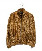 MINEDENIMマインデニム）の古着「Leopard Fur Athletic BZ」｜ベージュ