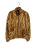 MINEDENIM（マインデニム）の古着「Leopard Fur Athletic BZ」｜ベージュ