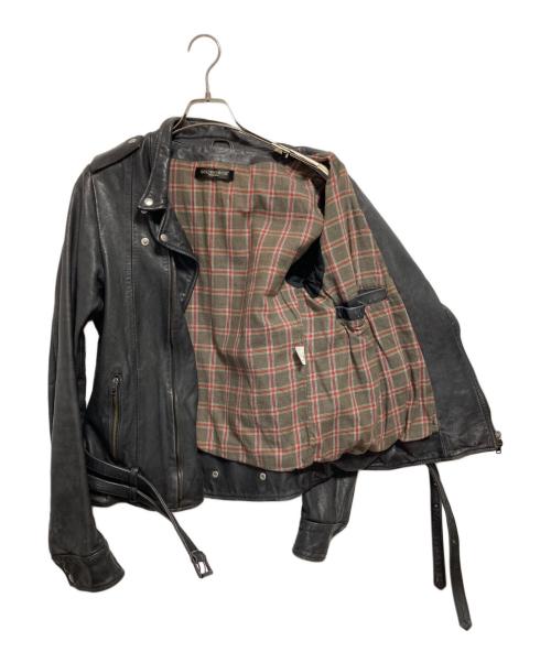GOLDEN GOOSE（ゴールデングース）GOLDEN GOOSE (ゴールデングース) ダブルライダースレザージャケット ブラック サイズ:Sの古着・服飾アイテム