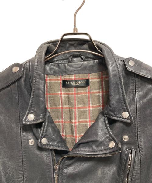 GOLDEN GOOSE（ゴールデングース）GOLDEN GOOSE (ゴールデングース) ダブルライダースレザージャケット ブラック サイズ:Sの古着・服飾アイテム