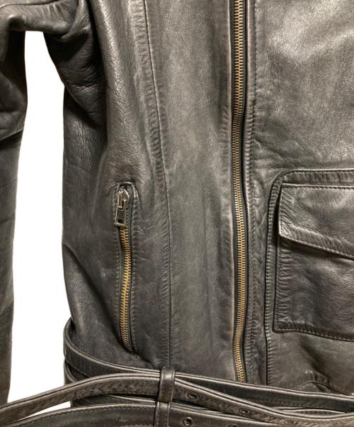 GOLDEN GOOSE（ゴールデングース）GOLDEN GOOSE (ゴールデングース) ダブルライダースレザージャケット ブラック サイズ:Sの古着・服飾アイテム