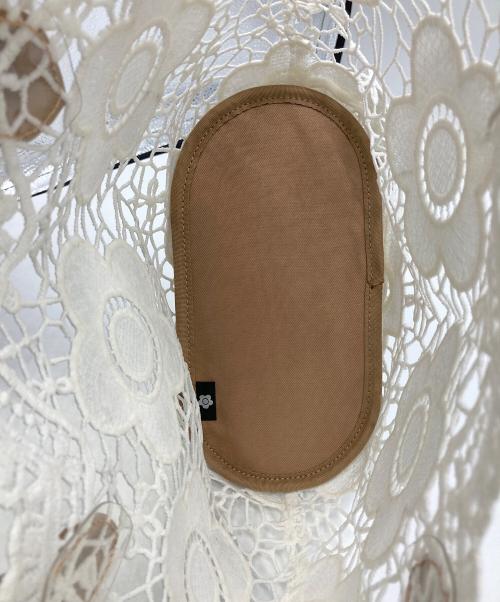 MARY QUANT（マリークヮント）MARY QUANT (マリークヮント) デイジーレーススカラップトート ホワイトの古着・服飾アイテム