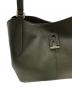 中古・古着 FURLA (フルラ) ダフネ2WAYショルダーバッグ グリーン：11000円