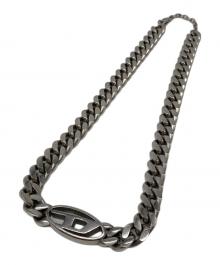 DIESEL（ディーゼル）の古着「Dロゴチェーンネックレス」｜シルバー