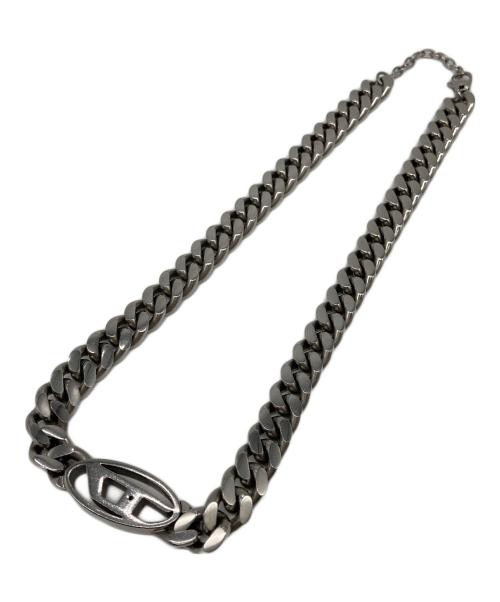 DIESEL（ディーゼル）DIESEL (ディーゼル) Dロゴチェーンネックレス シルバーの古着・服飾アイテム