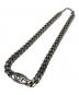 DIESEL (ディーゼル) Dロゴチェーンネックレス シルバー：12000円