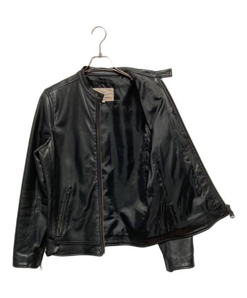 AVIREX（アヴィレックス）AVIREX (アヴィレックス) シングルライダースジャケット ブラック サイズ:Mの古着・服飾アイテム