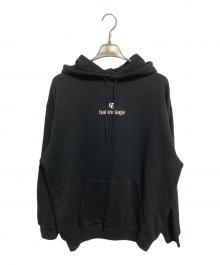 BALENCIAGA（バレンシアガ）の古着「スポンサーロゴプルオーバーフーディー」｜ブラック