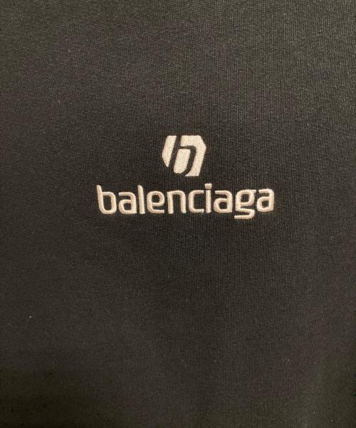 BALENCIAGA（バレンシアガ）BALENCIAGA (バレンシアガ) スポンサーロゴプルオーバーフーディー ブラック サイズ:Sの古着・服飾アイテム